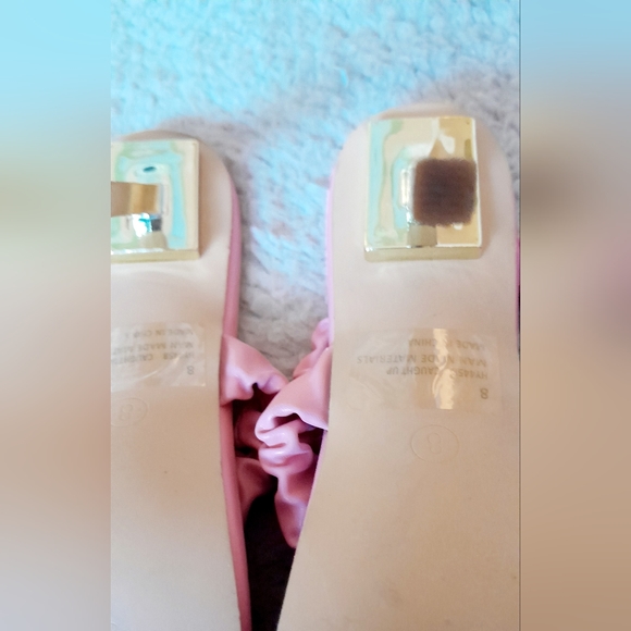 ***Lemonade Baby Pink Chain Link Double Strapped Heels - Picture 5 of 6